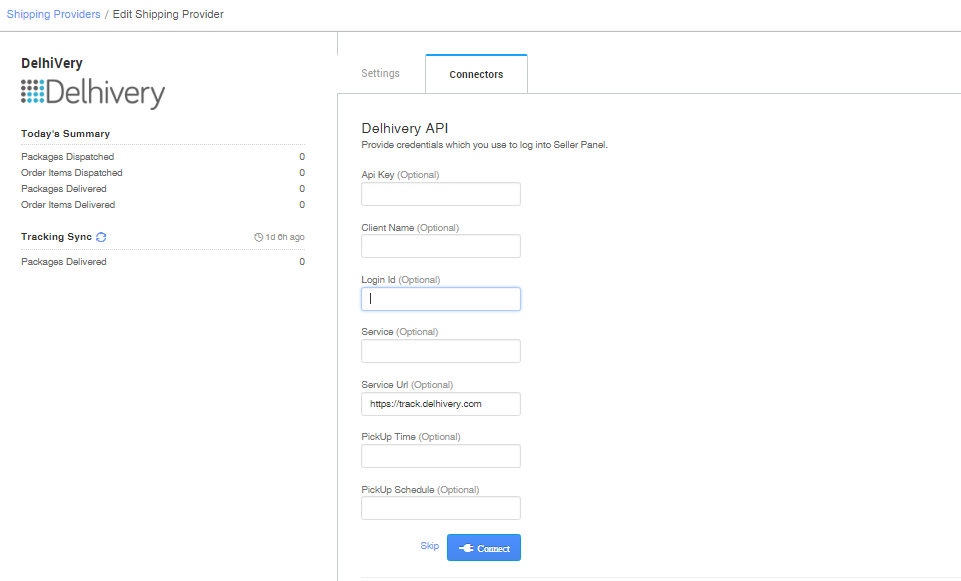 Integration with Delhivery Support Portal