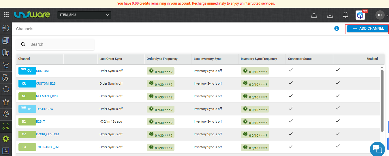 Click on Add Channel