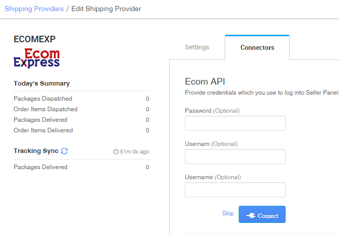 Integration with Ecom Express – Unicommerce Support Portal