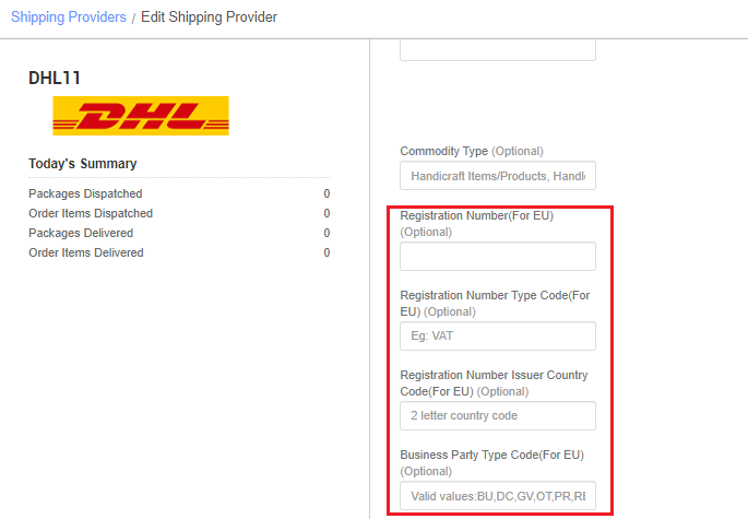 Integration with DHL – Unicommerce Support Portal