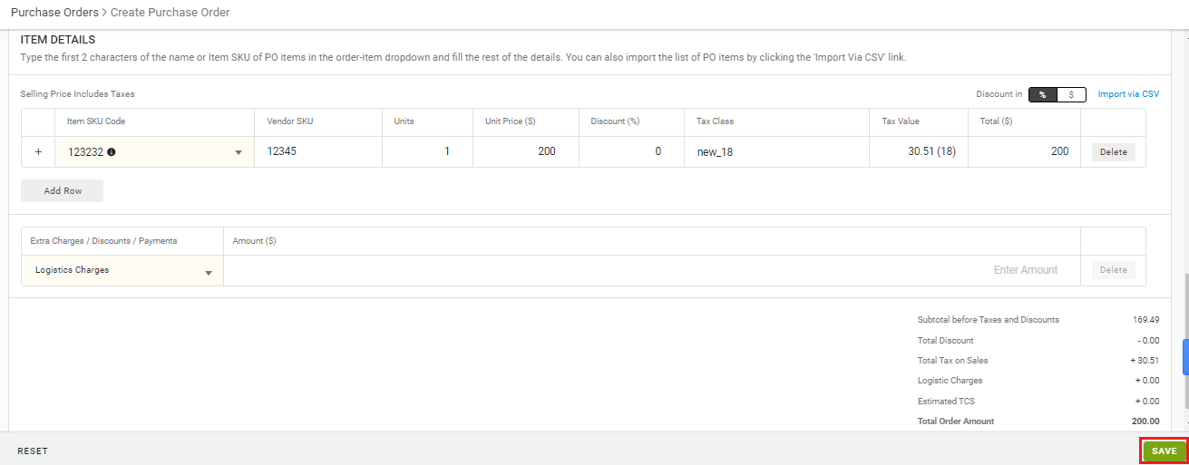 Add Purchase Orders Manually - Unicommerce Support Portal